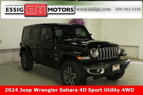2024 Jeep Wrangler Sahara 4D Sport Utility 4WD in Aledo, IL - Essig Motors Inc.